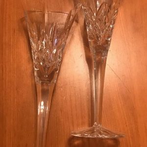 Waterford crystal champagne flutes